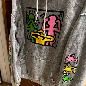 Keith Haring Hoodie - size L, NWT